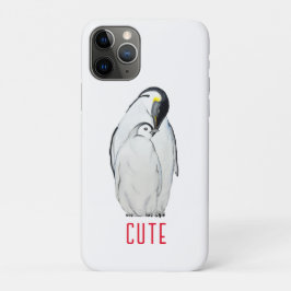 Funda Para iPhone 11 Pro Cuta familia de los pingüinos emperadores T-Shirt