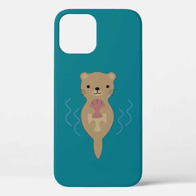 Funda De Case-Mate Para iPhone Cuta Otter (Reverso )
