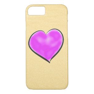 Funda Para iPhone 8/7 Cute acuarela Purple Heart