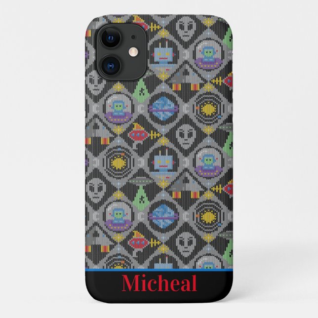 Funda De Case-Mate Para iPhone Cute Alien (Reverso)