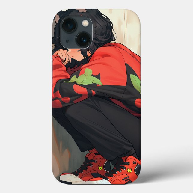 Funda De Case-Mate Para iPhone Cute Anime Catgirl (Reverso )