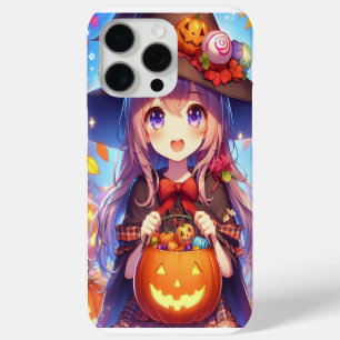 Funda Para iPhone 15 Pro Max Cute Anime Halloween Witch