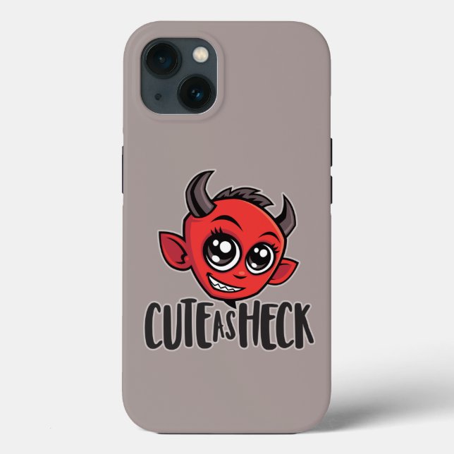 Funda De Case-Mate Para iPhone Cute as Heck Devil (Reverso )