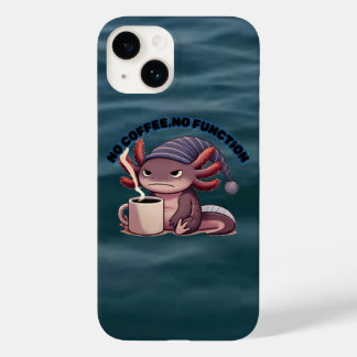 Funda Para iPhone 14 De Case-Mate Cute Axolotl "No Coffee No Function" iPhone 14Case