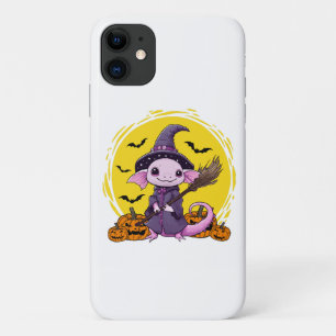 Funda Para iPhone 11 Cute Axolotl Witch Halloween