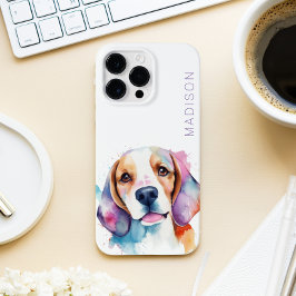 Funda Para iPhone 14 Pro Max De Case-Mate Cute Beagle Dog Lover Watercolor