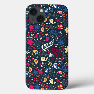 title_seo2 cute birds and flowers pattern