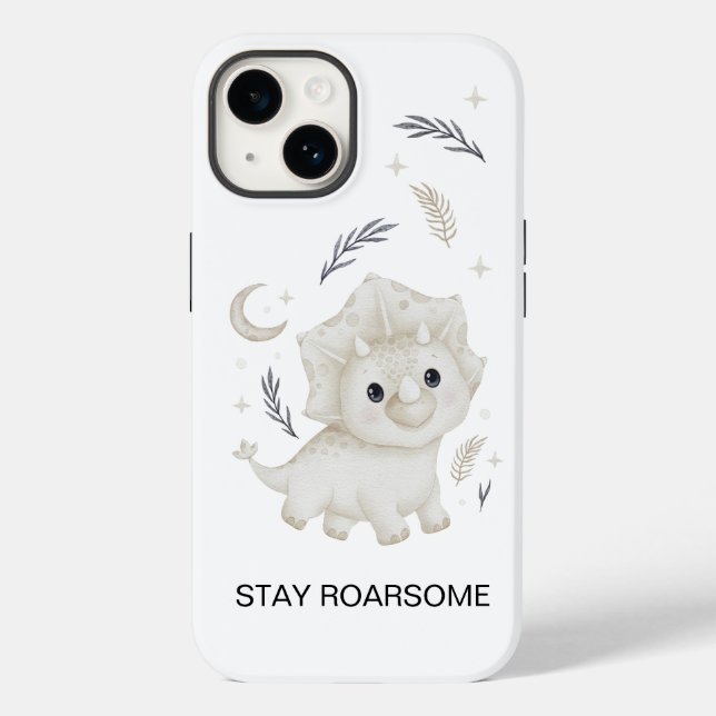Funda De Case-Mate Para iPhone Cute Boho Dinosaur Kids Custom Funda para iPhone  (Reverso )