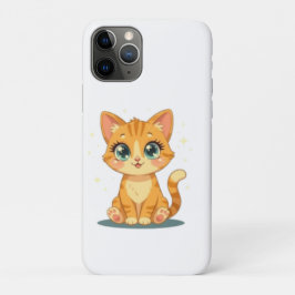 Funda Para iPhone 11 Pro **Cute Cartoon Cat – Adorable Kitty Illustration**