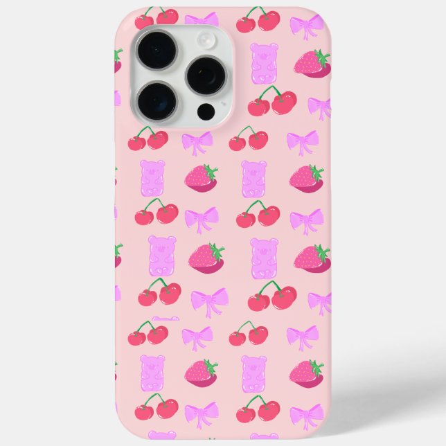 Funda De Case-Mate Para iPhone Cute cherry phone case (Reverso )