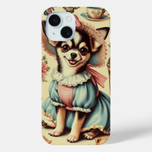 Funda Para iPhone 15 Cute Chihuahua Puppy Pintura