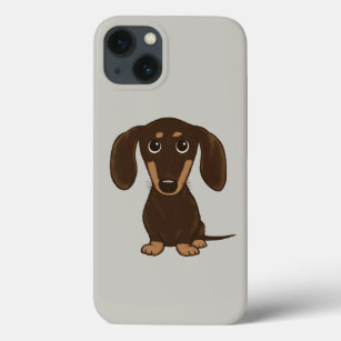 Funda Para iPhone 13 Cute Chocolate Dachshund   Perro Personalizado Wie