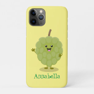 Funda Para iPhone 11 Pro Cute crema crema de manzana cherimoya personalizad
