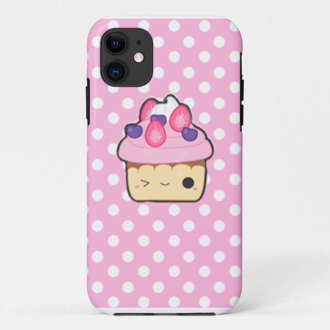 Funda De Case-Mate Para iPhone Cute cupcake Iphone case (Reverso)