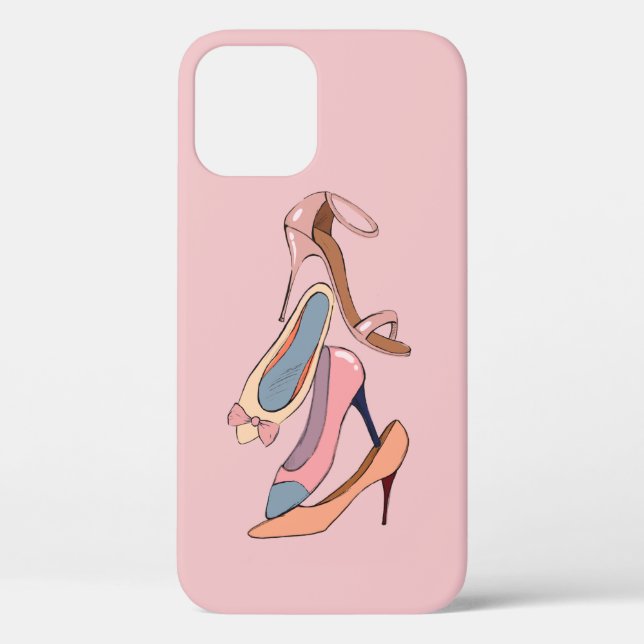 Funda De Case-Mate Para iPhone Cute diva acuarela Stilettos Girly Glam Funda-Mat (Reverso )