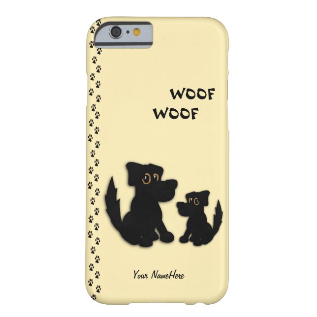 Funda De Case-Mate Para iPhone Cute Dog Family Personal (Reverso)
