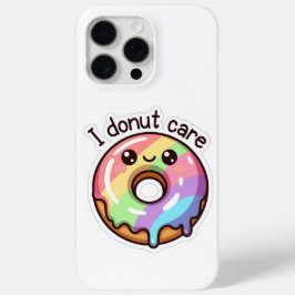 Funda Para iPhone 15 Pro Max Cute Donut "I Donut Care" iPhone 15 Pro Max Case