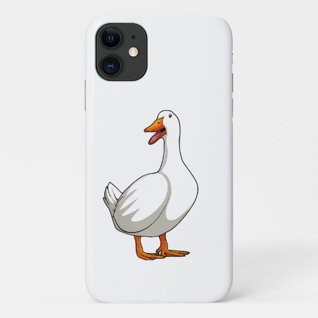 Funda De Case-Mate Para iPhone Cute Duck Design Men Waterfowl Mascota Pato Lover (Reverso)