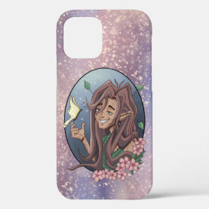 Funda Para iPhone 12 Cute Elfo Macho Y Mariposa De Crema Pálida