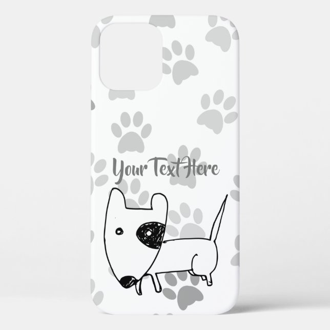 Funda De Case-Mate Para iPhone Cute English Bull Terrier (Reverso )