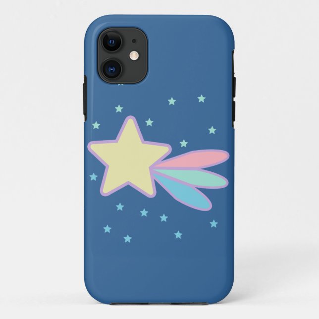 Funda De Case-Mate Para iPhone Cute Estrella Fugaz Cometa (Reverso)