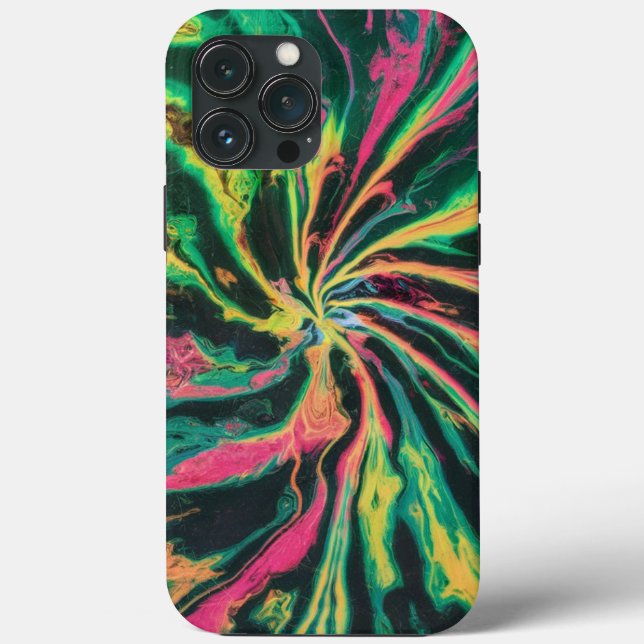 Funda De Case-Mate Para iPhone Cute Fashion Rainbow Tie Dye (Reverso )