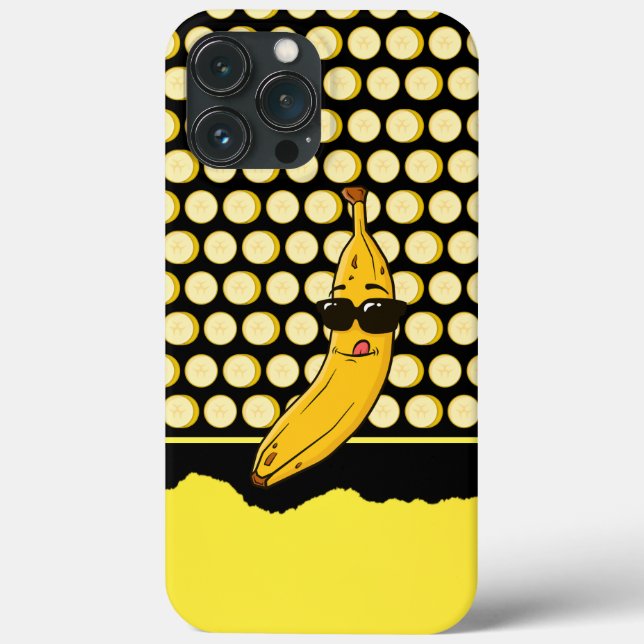 Funda De Case-Mate Para iPhone Cute Funny Guay Banana (Reverso )