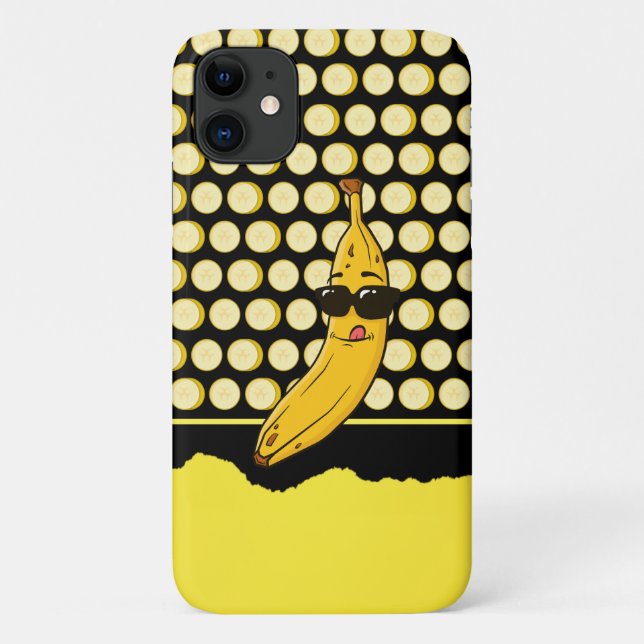 Funda De Case-Mate Para iPhone Cute Funny Guay Banana (Reverso)