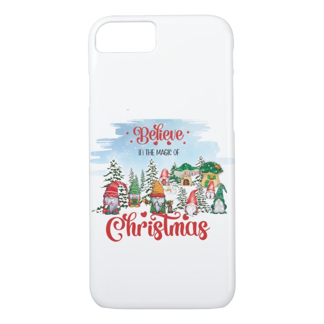 Funda De Case-Mate Para iPhone Cute Gnome Celebrating Christmas Holiday (Reverso)