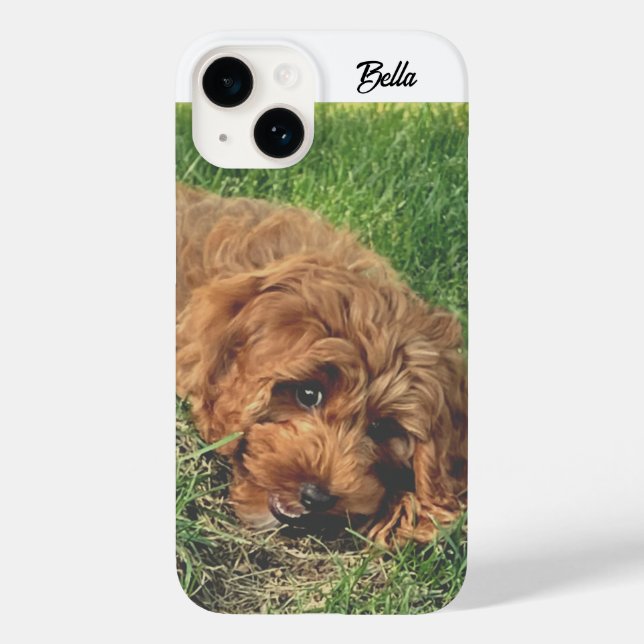 Funda De Case-Mate Para iPhone Cute Golden Doodle (Reverso )