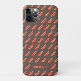 Funda Para iPhone 11 Pro Cute Graciosa Bacon Personalizada