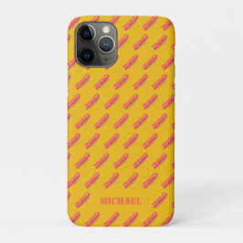 Funda Para iPhone 11 Pro Cute Graciosa Bacon Personalizada