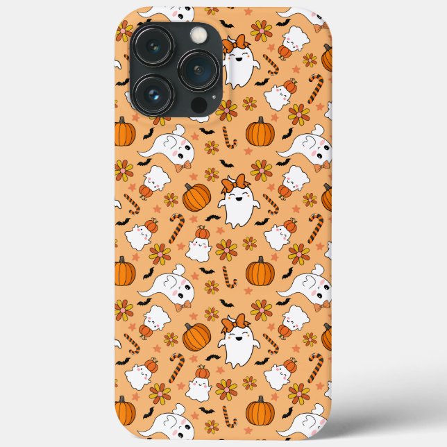 Funda De Case-Mate Para iPhone Cute Halloween (Reverso )