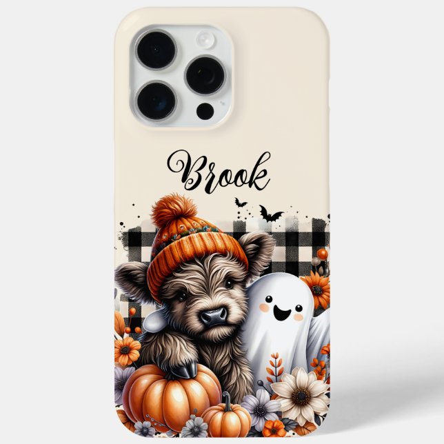 Funda De Case-Mate Para iPhone Cute Halloween (Reverso )