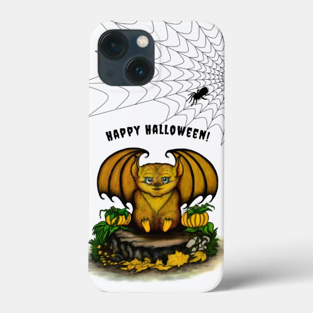 Funda De Case-Mate Para iPhone Cute Halloween Bat (Reverso )