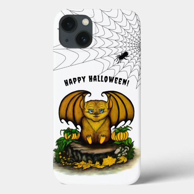 Funda De Case-Mate Para iPhone Cute Halloween Bat (Reverso)