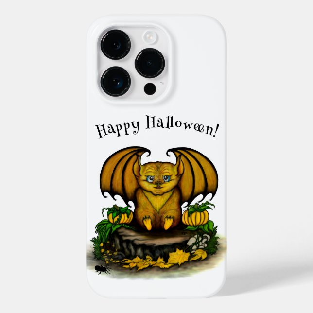 Funda De Case-Mate Para iPhone Cute Halloween Bat (Reverso )