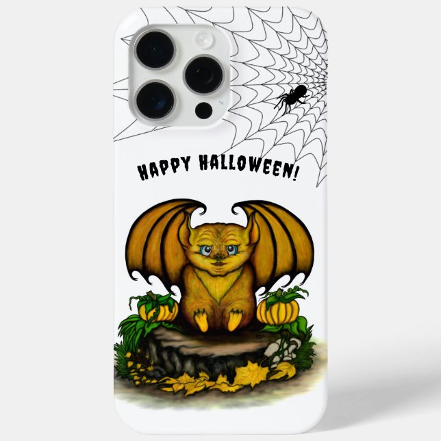 Funda De Case-Mate Para iPhone Cute Halloween Bat (Reverso )