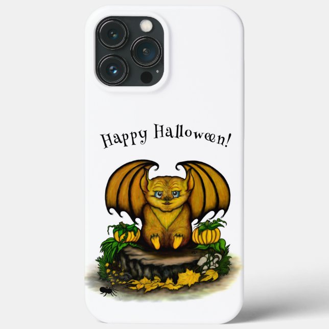 Funda De Case-Mate Para iPhone Cute Halloween Bat (Reverso )