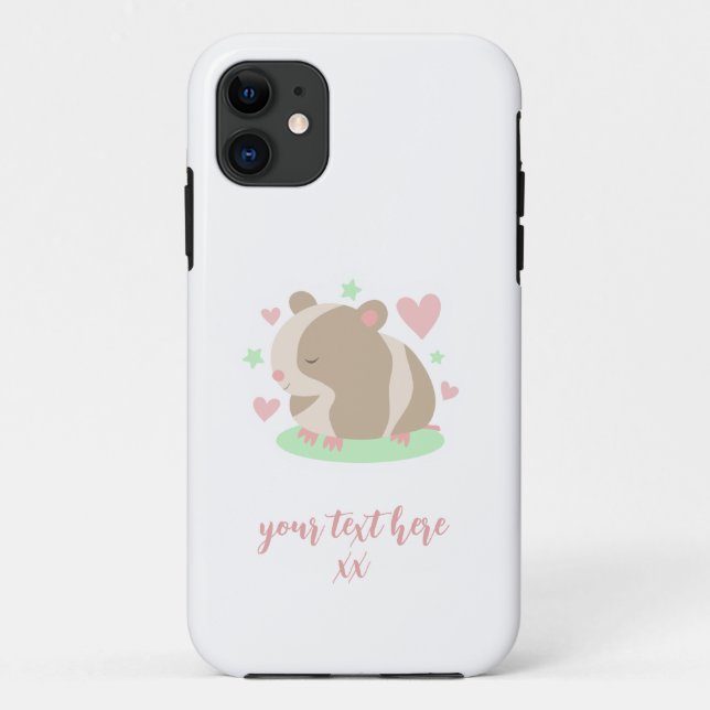 Funda De Case-Mate Para iPhone Cute Hamster (Reverso)