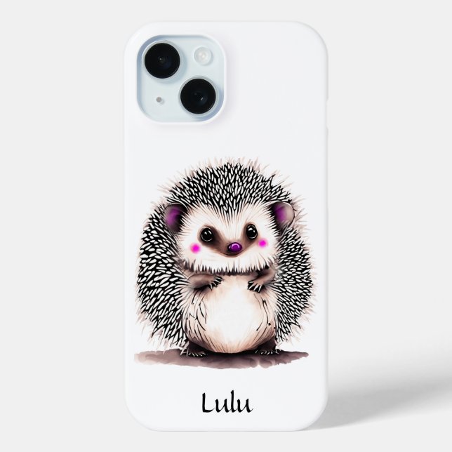 Funda De Case-Mate Para iPhone Cute Hedgehog (Reverso )
