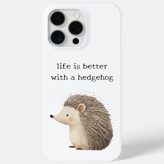 Funda De Case-Mate Para iPhone Cute Hedgehogs (Reverso )