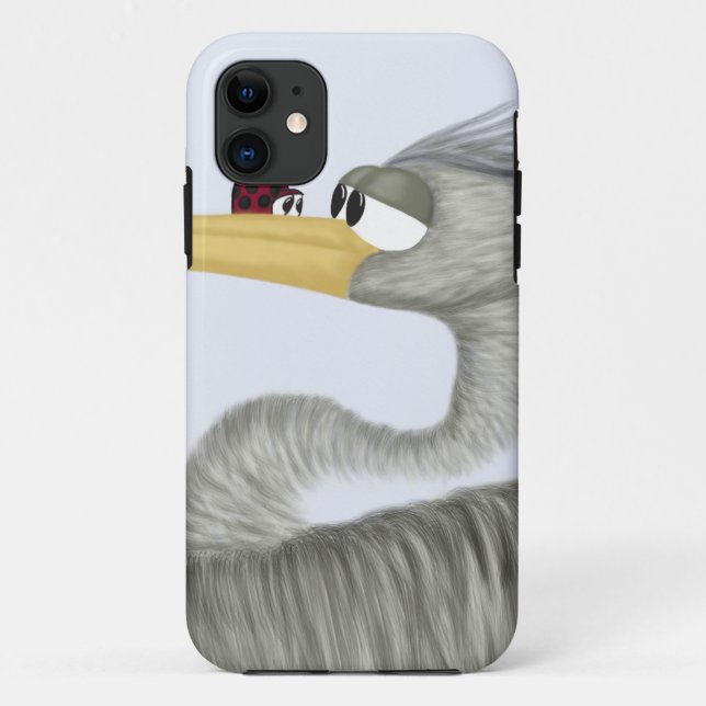 Funda De Case-Mate Para iPhone Cute Heron y Ladybug (Reverso)
