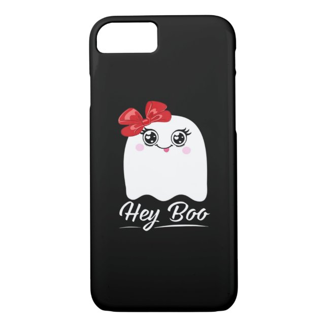 Funda De Case-Mate Para iPhone Cute Hey Boo Halloween (Reverso)