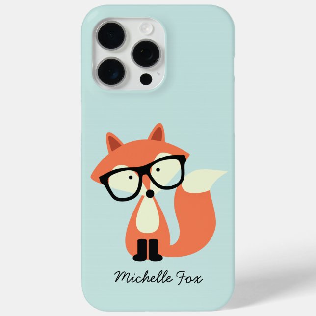 Funda De Case-Mate Para iPhone Cute Hipster Red Fox (Reverso )