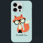 Funda Para iPhone 15 Pro Max Cute Hipster Red Fox<br><div class="desc">Adorable ilustracion de un zorro rojo lindo con un par de gafas de gran tamaño.</div>