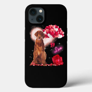 Funda Para iPhone 13 Cute Irish Setter Balloon Día de San Valentín Val