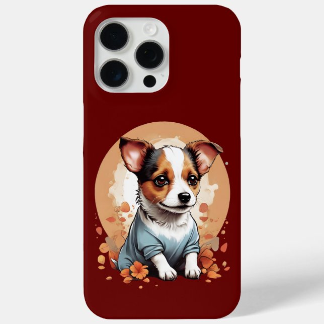 Funda De Case-Mate Para iPhone Cute Jack Russell Puppy (Reverso )