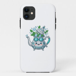 Funda Para iPhone 11 Cute Kawaii Té Moruno con Menta Helada de Verano B