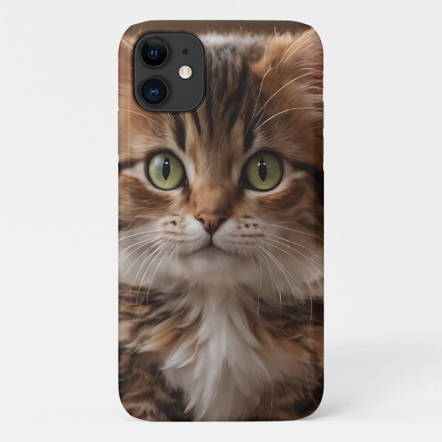 Funda De Case-Mate Para iPhone Cute Kitten (Reverso)